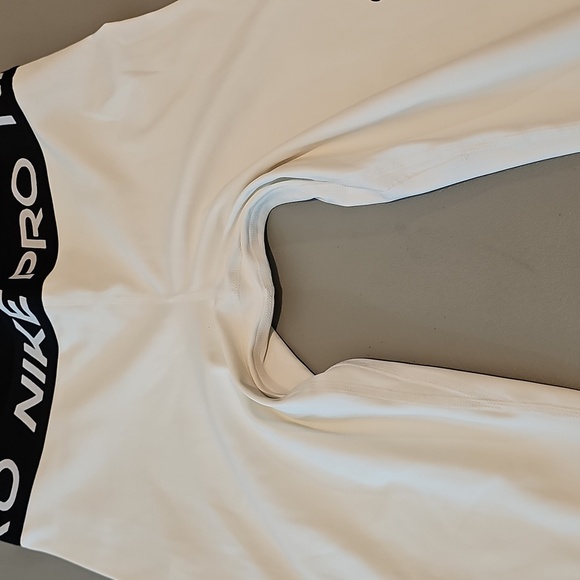 Nike Pro Large Dri-fit White Athletic Leggings - Picture 5 of 7